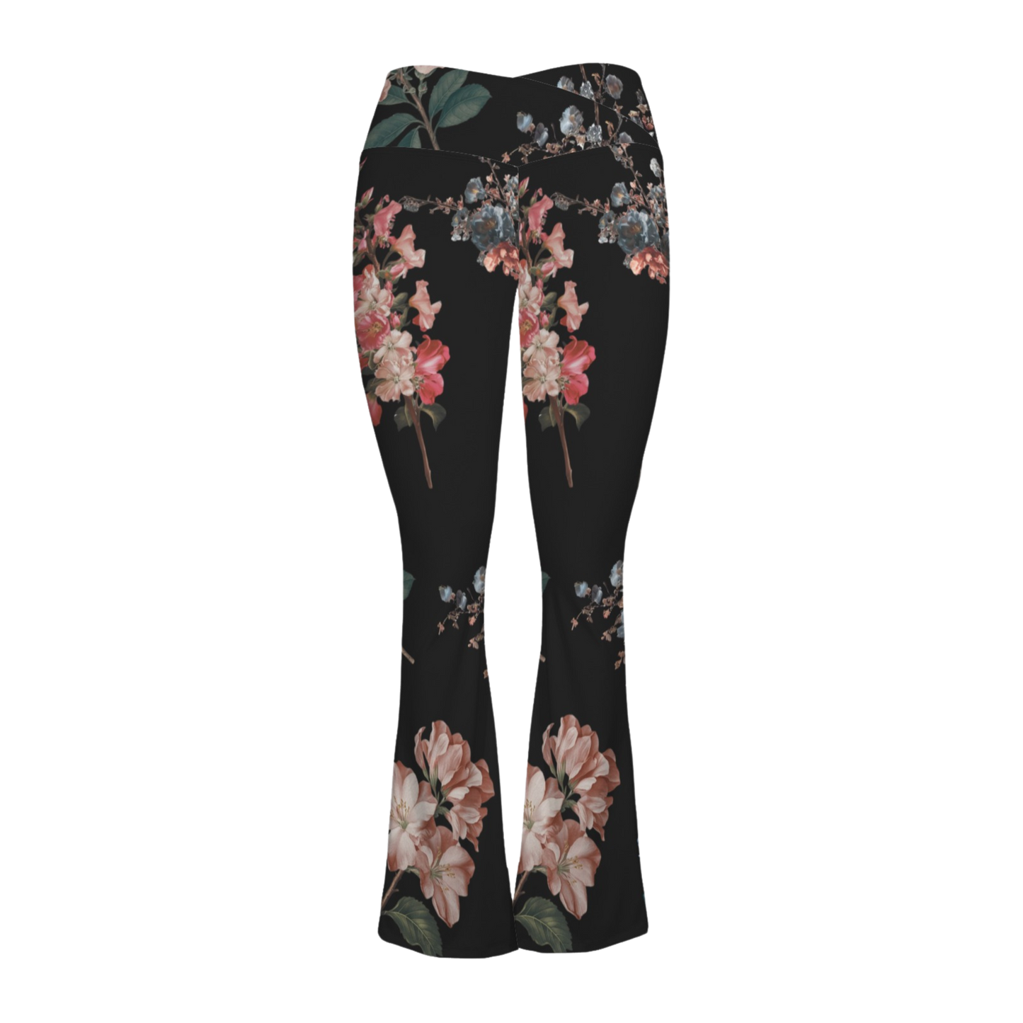 Botanicals - Cross Waisted Flair Leggings