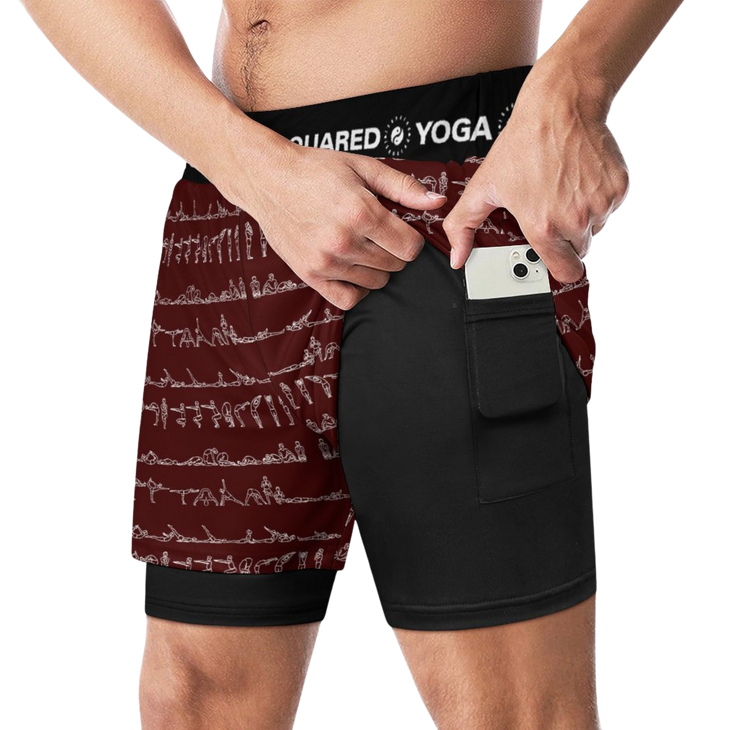 Bikram Ember - Compression Yoga Shorts