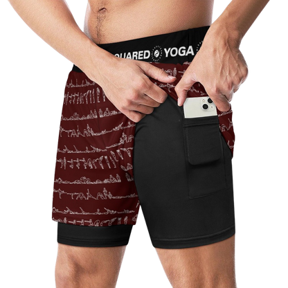 Bikram Ember - Compression Yoga Shorts