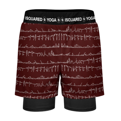 Bikram Ember - Compression Yoga Shorts