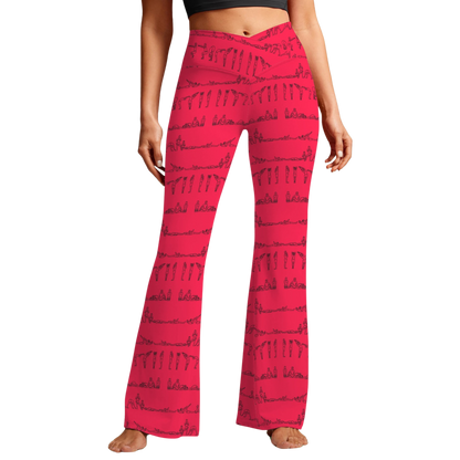 Bikram Series - Cross Waisted Flair Leggings