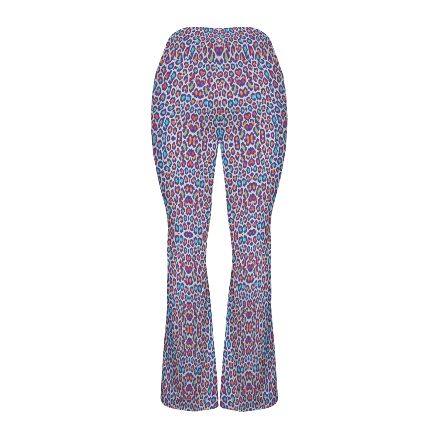 Wild Leopards - Cross Waisted Flair Leggings