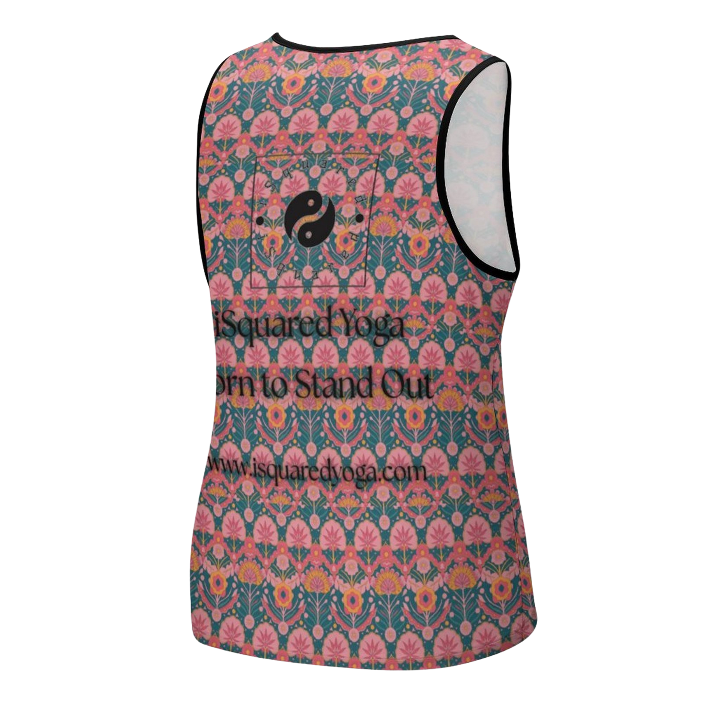 Jaipur Love iSquared Tank Top, sleeveless stretch top in printed Rajasthan-inspired patterns for workouts and layering