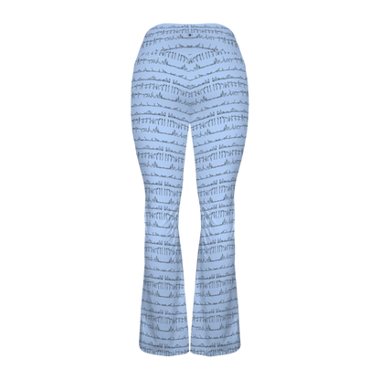 Bikram Pastel - Cross Waisted Flair Leggings
