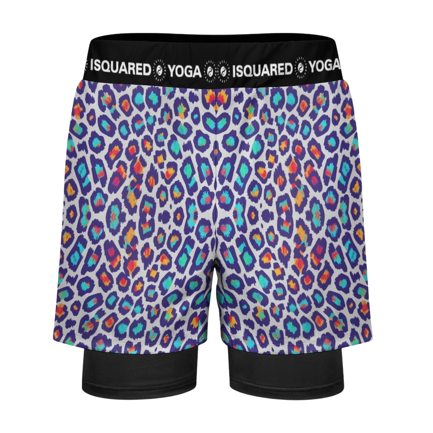 Wild Leopards - Compression Yoga Shorts