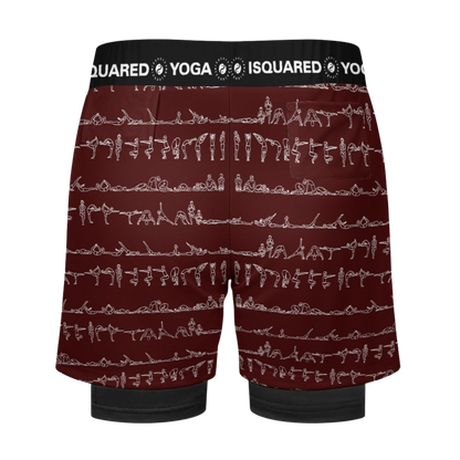 Bikram Ember - Compression Yoga Shorts