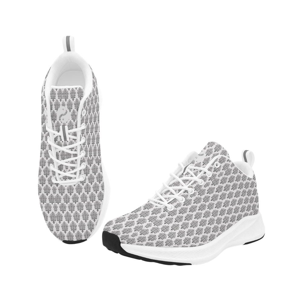 Jaipur Love iSquared men's runners in vegan faux suede with reflective accents, printed upper, mesh lining, and rubber outsole