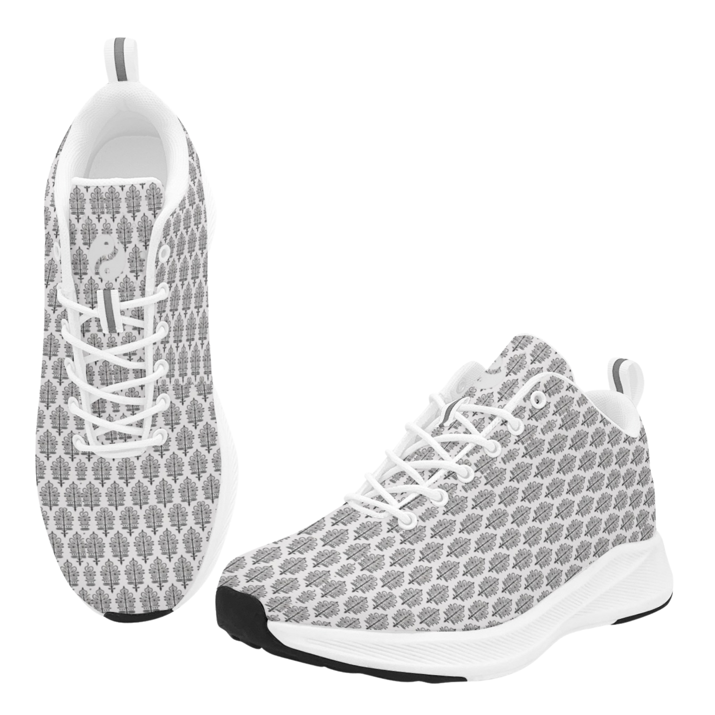 Jaipur Love iSquared Women Runners in vegan faux suede with reflective accents, mesh lining, and printed low-top design