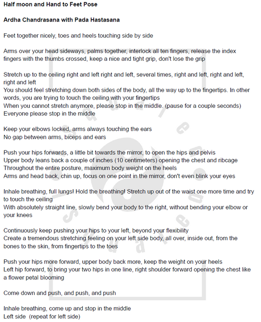 Hot Yoga 26+2 Full Instructions