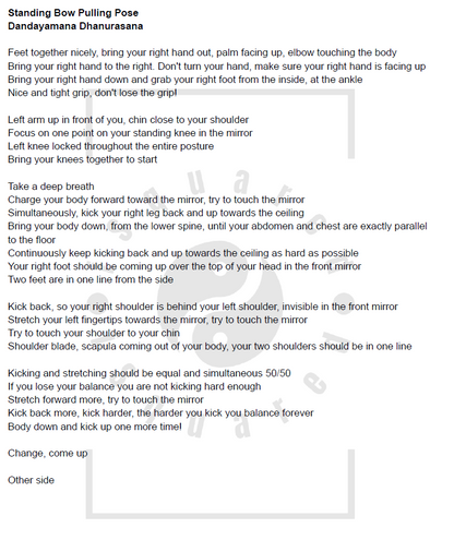 Hot Yoga 26+2 Full Instructions