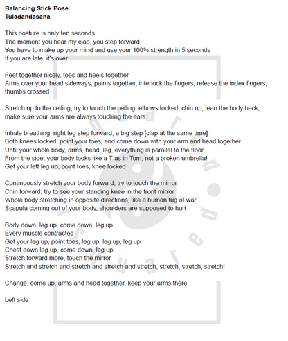 Hot Yoga 26+2 Full Instructions